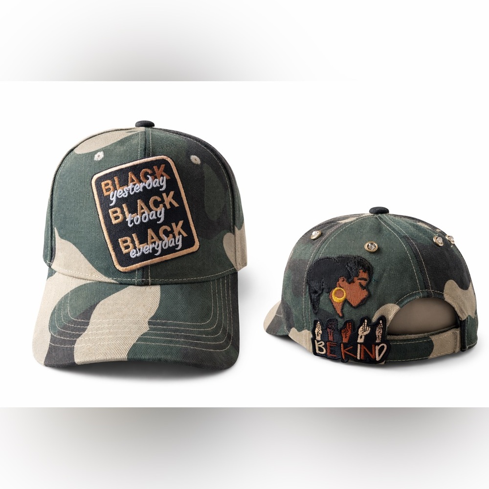 Camo "Black Everyday" Patch Baseball Cap
